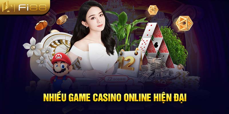 Nhiều game casino online hiện đại