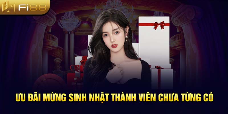 Ưu đãi mừng sinh nhật thành viên chưa từng có