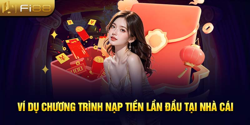 Ví dụ chương trình nạp tiền lần đầu tại nhà cái